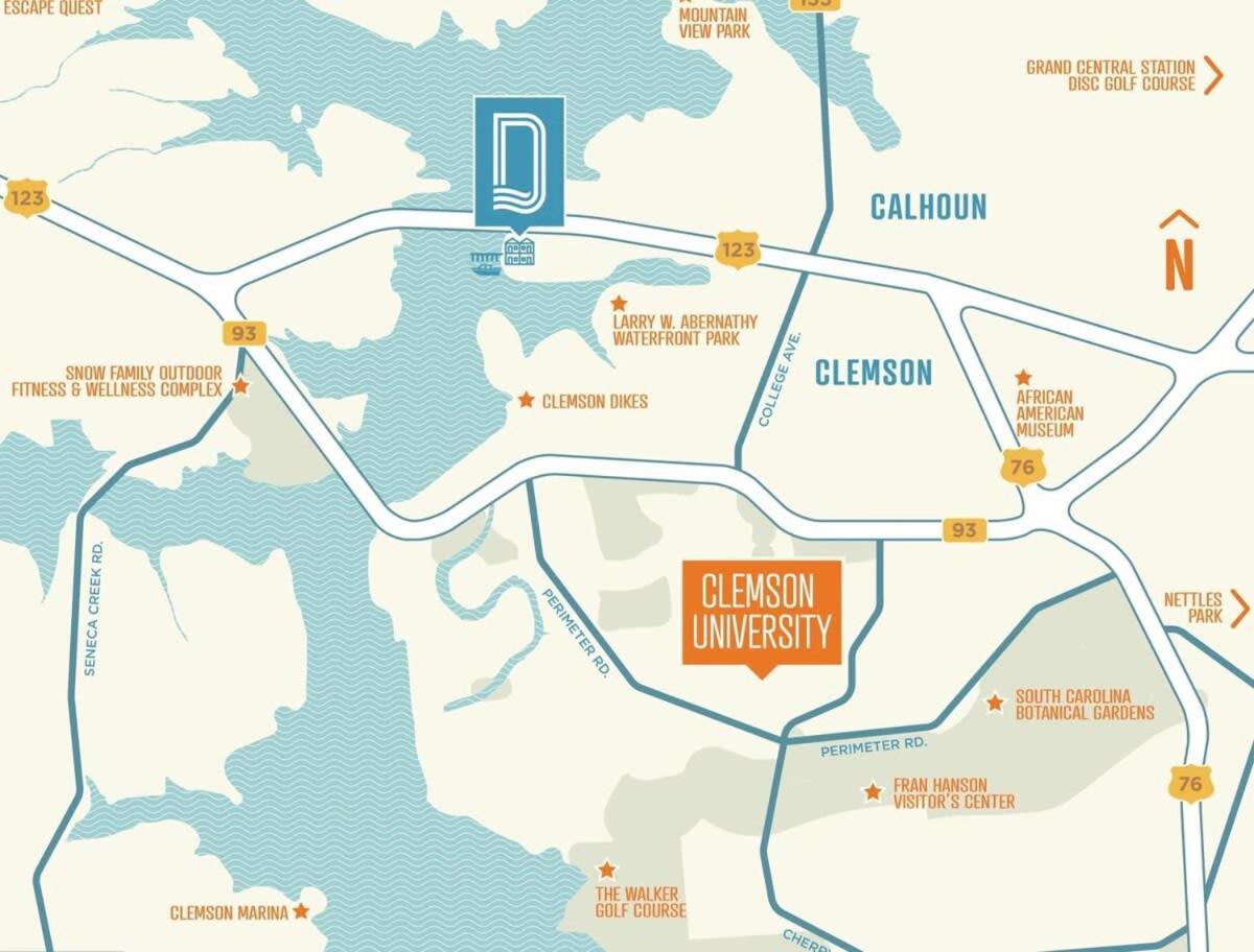 Minutes To Dt And Cu On Lake Hartwell Clemson Exterior photo